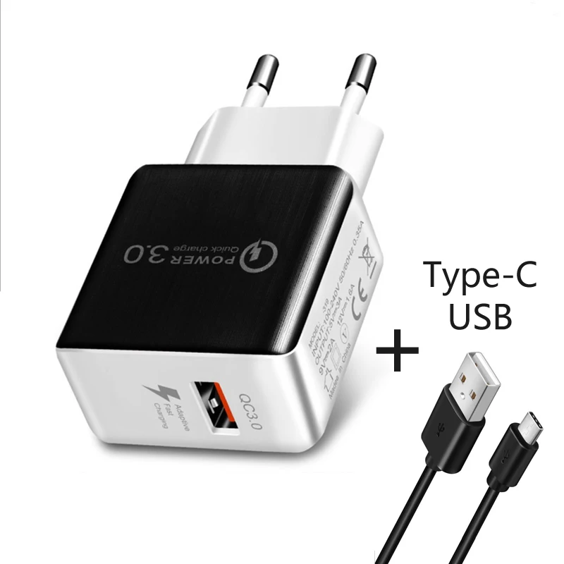 GEUMXL Быстрая зарядка 3 0 ЕС QC USB турбо настенное быстрое зарядное устройство для