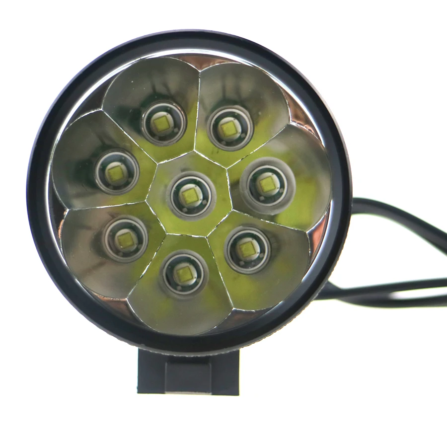 Водонепроницаемый MTB 8T6 фонарик на Велосипед Cree 12000 люмен 3-режимный 8xcree XM-L T6