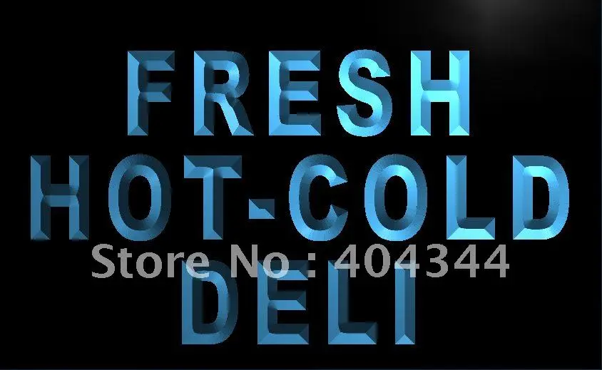 

LB875-свежий горячий холодный Deli еды кафе светодиодная неосветодиодный световая вывеска Декор для дома ремесла
