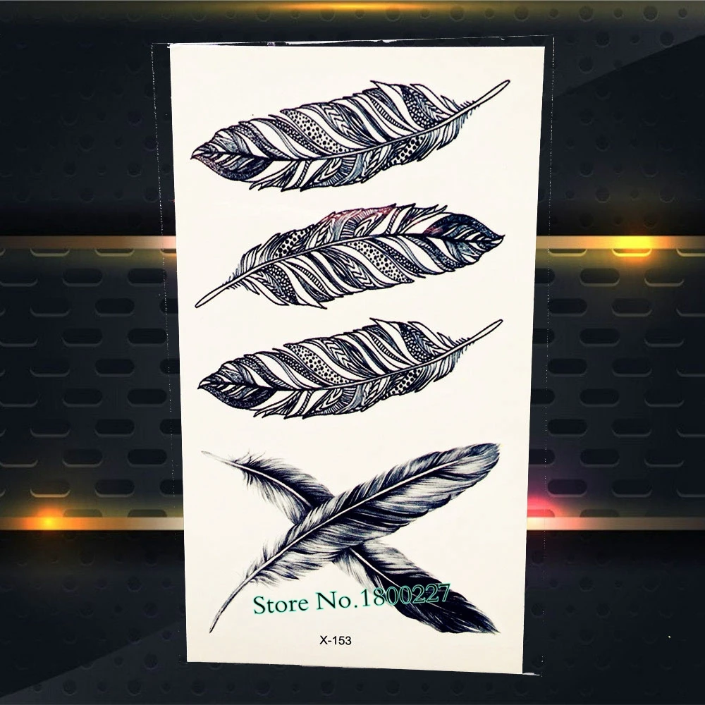 Здоровые водонепроницаемые временные татуировки наклейки Черный хна для