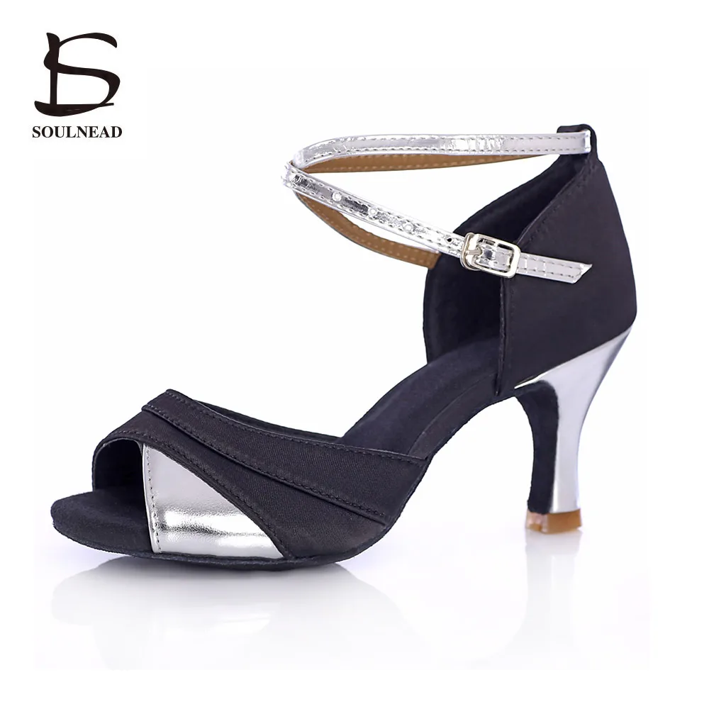 Туфли для латинских танцев Новый стиль взрослые дамы девочек мягкая подошва на