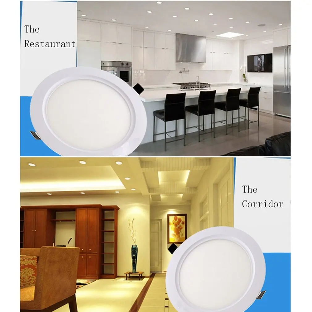 LED Round Panel Light Ultra Thin Ceiling Lamp 3W/ 6W/9W/12W/15W/18W | Лампы и освещение