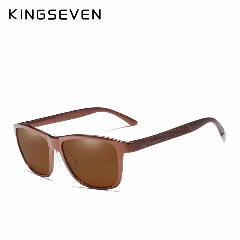 KINGSEVEN Ретро стиль солнцезащитные очки из алюминиево магниевого сплава