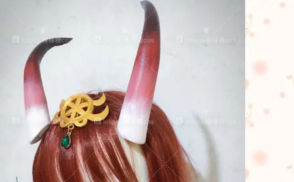 horns Игра Fate/Grand Order Shuten Doji Косплей Костюм FGO Shuten Doji платье горничной на заказ - Цвет: horns