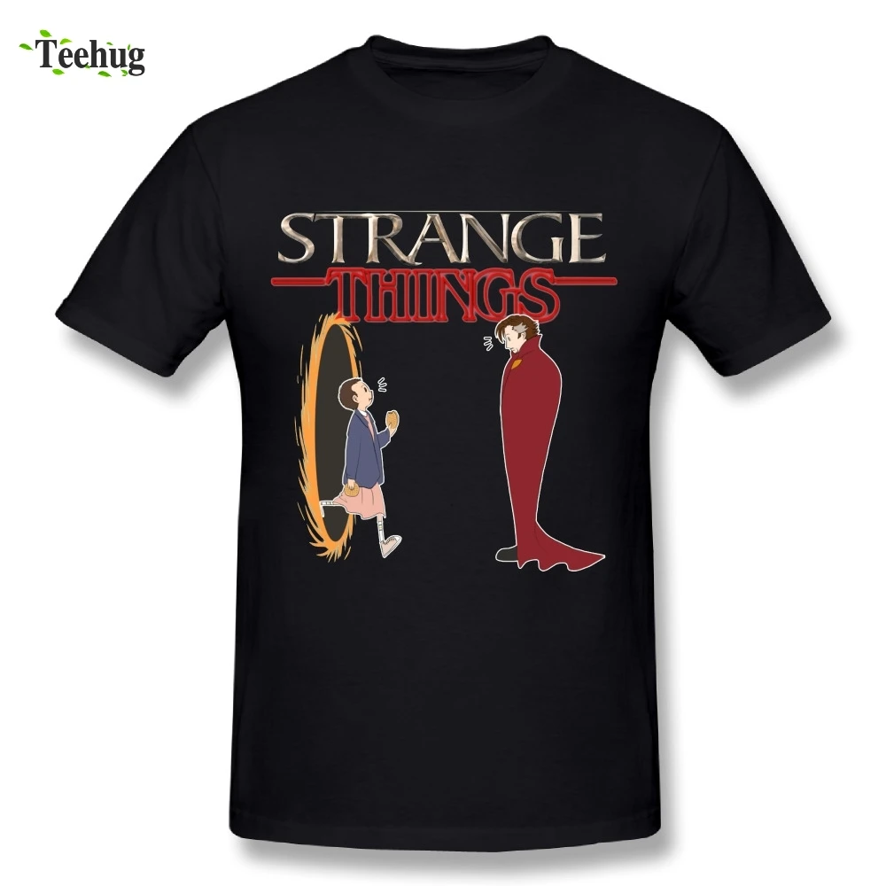

Pure Cotton Men's Stranger Things T-Shirt Novelty Funny Custom Picture T Shirts