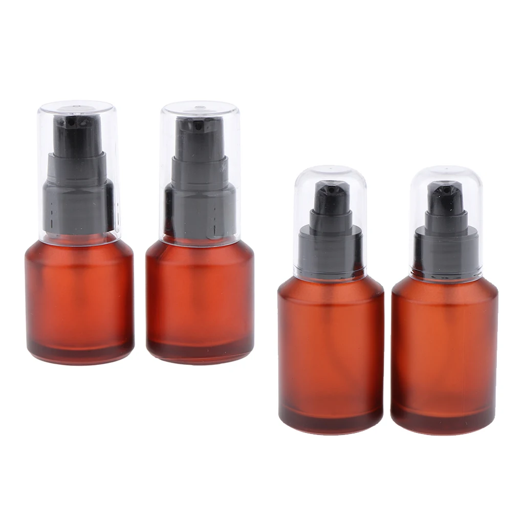 2 пары флаконы распылители янтарного стекла|Многоразовые бутылки| |