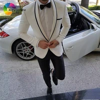white men suits wedding tuxedos slim fit shawl lapel 2 pieces jacketpants groom wear terno bridegroom prom costumen homme