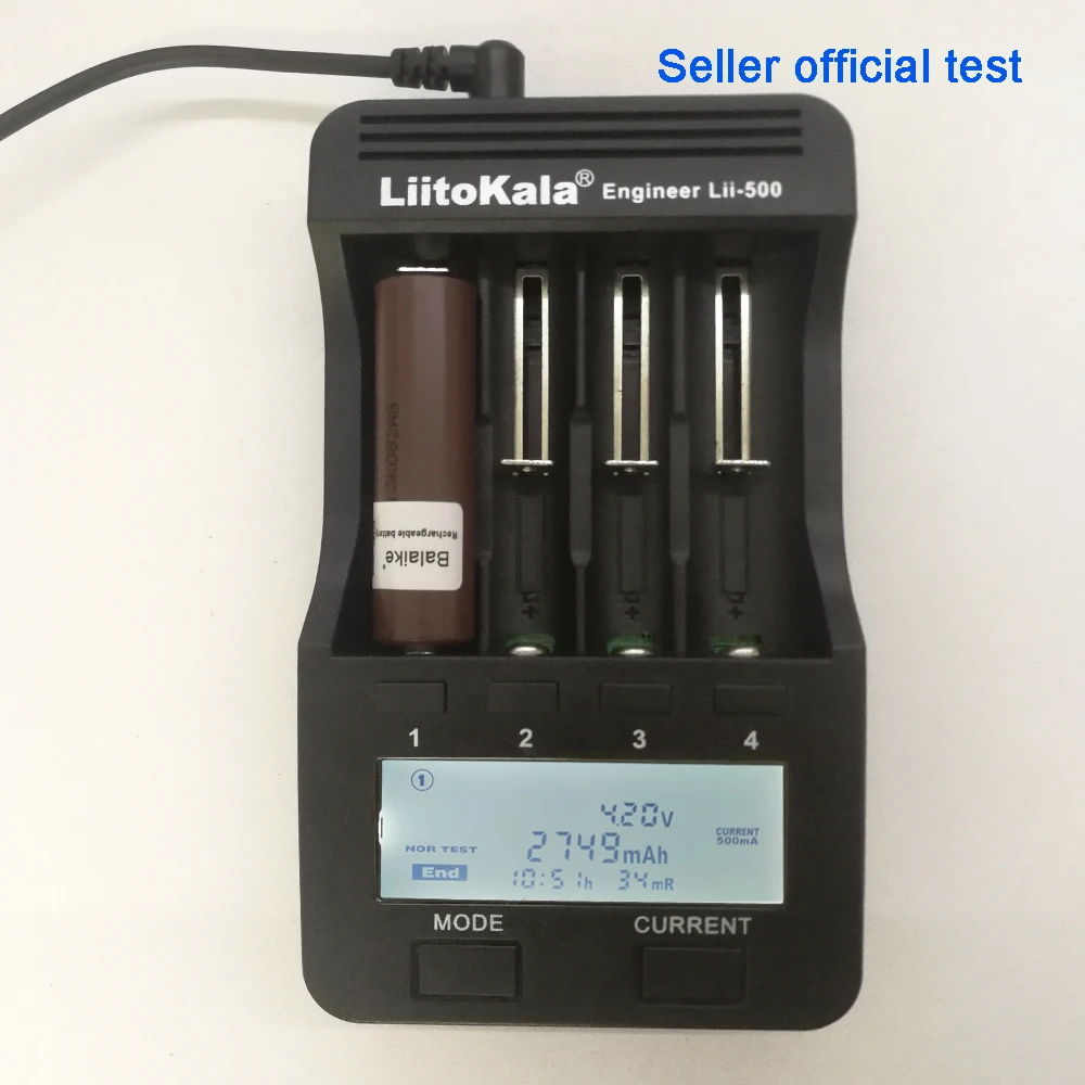 Balaike 1/2/4/6/8/10 шт Высокая емкость 3 7 V аккумуляторная HG2 18650 li на 3000 мАч для зарядки