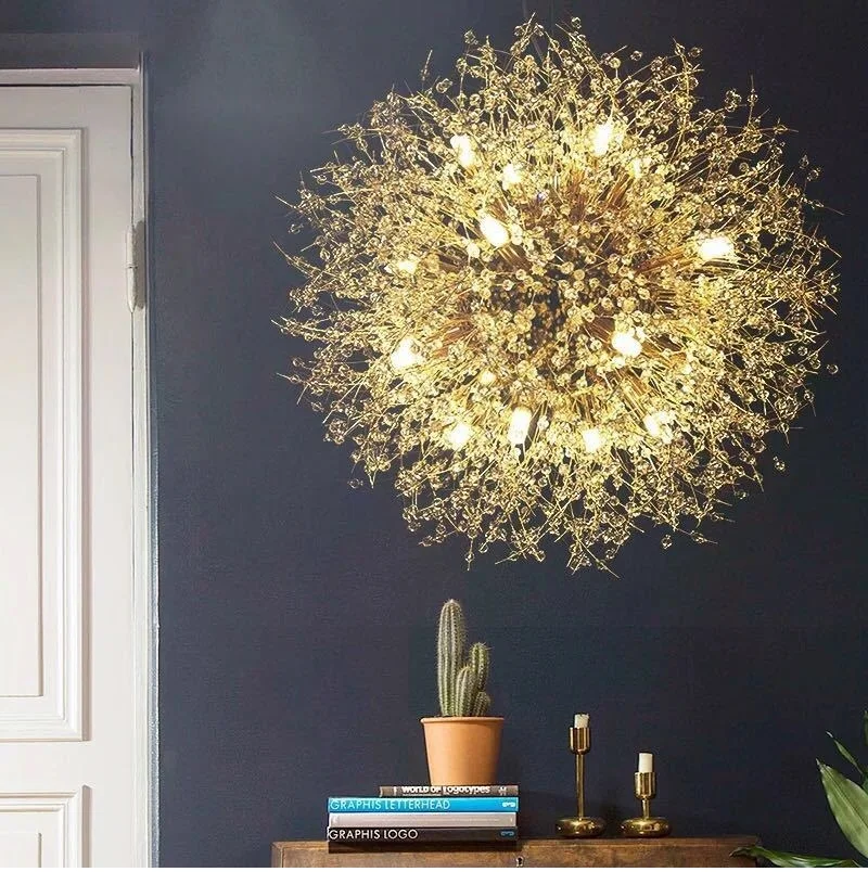 Скандинавская современная роскошная люстра в стиле пост модерн Хрустальный