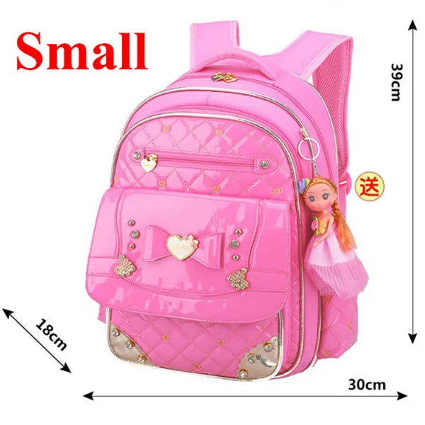 Coolbaby модные школьные рюкзаки детские школьные сумки Высокое качество PU рюкзак для девочек, сумка для книг в пределах 1-3-6 Класс школьный D342 - Цвет: Small pink