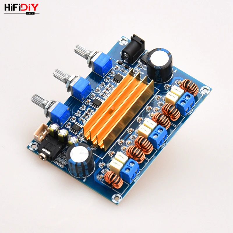 HIFIDIY LIVE A2.1 TPA3116 2,1 Hi-Fi усилитель доска Автомобильный цифровой аудио усилитель 50 Вт* 2+ 100 Вт TPA3116 домашний для динамика