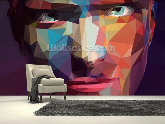 Custom abstract wallpaper Pop Art Portrait Abstract 3D photo mural for living room kitchen sofa background waterproof | Обустройство