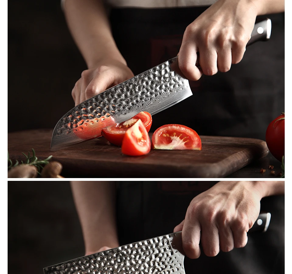 XINZUO 4 шт набор кухонных ножей 67 слоев дамасской стали нож шеф-повара Santoku кухонные ножи из нержавеющей стали столовые приборы