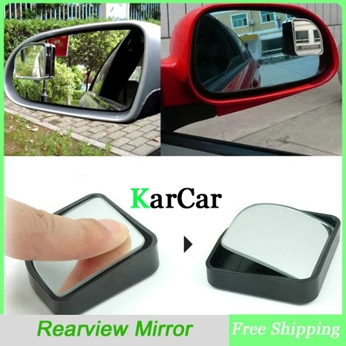 1 пара прочное толкающее автомобильное выпуклое зеркало заднего вида с широким