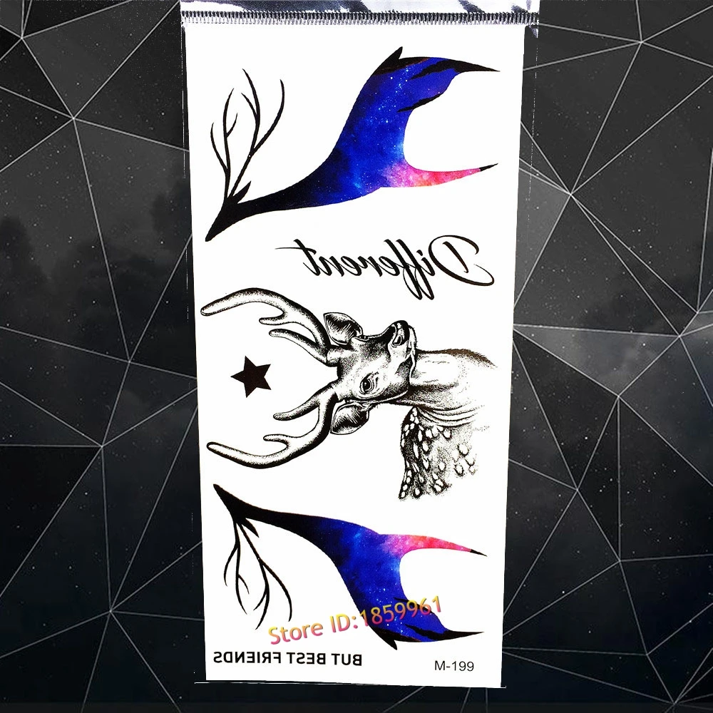 Новинка популярные водонепроницаемые 3D тату-наклейки женская модель милая