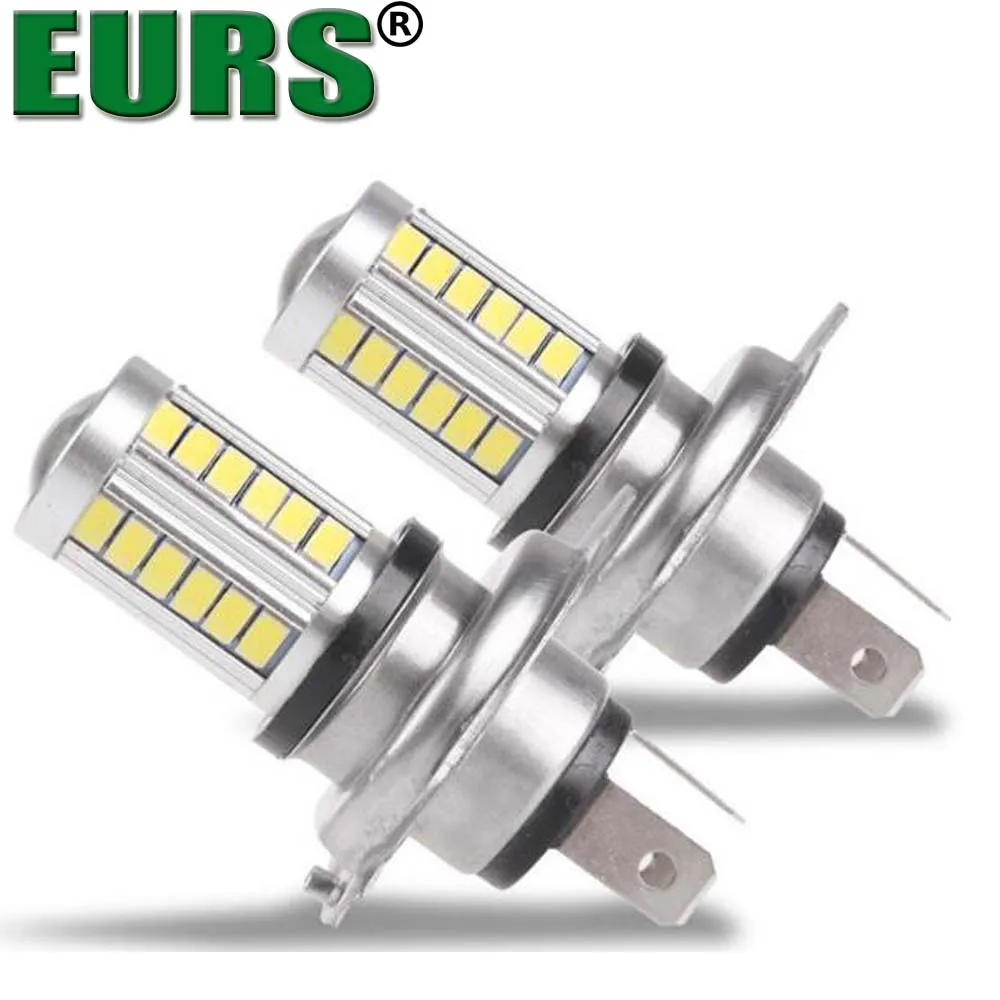 EURS мотоцикл автомобиль 6000 K H4 33SMD дневные ходовые огни ближнего света