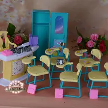for barbie teacher classroom school desk Student class barbie kindergarten furniture barbie house accessories