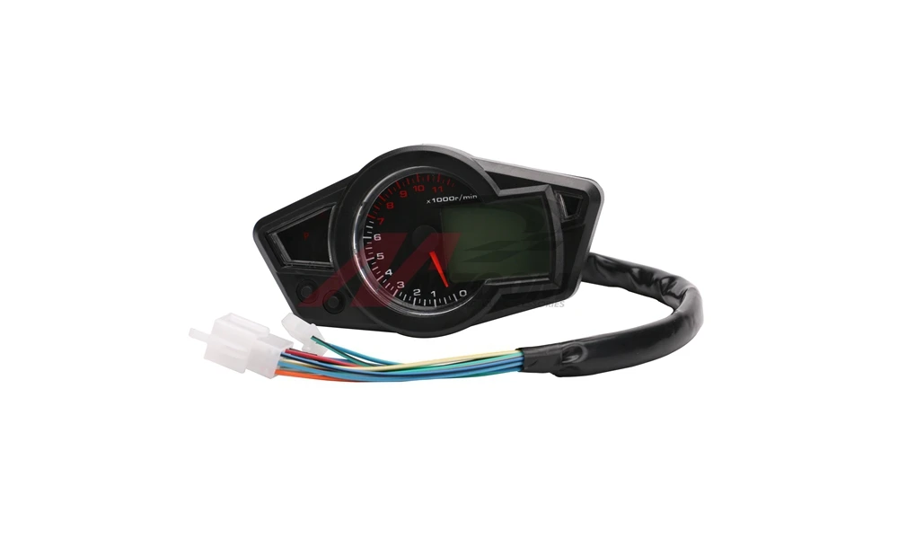 Free shipping Motorcycle LCD backlight Speedometer Motorcycle Digital Odometer Speedometer Tachometer Fit for 2&4 Cylinders