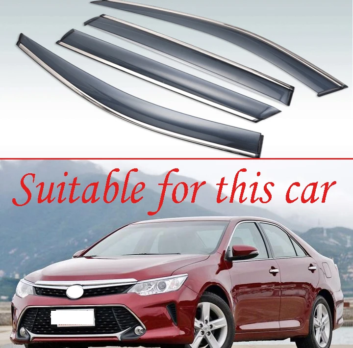 4 шт. пластиковый Наружный козырек для Toyota Camry 2013 2014 2016 2017|Навесы и укрытия| |