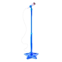 kids echo microphone karaoke adjustable stand microphone music toy party song with light effect for girls boys birthday gifts