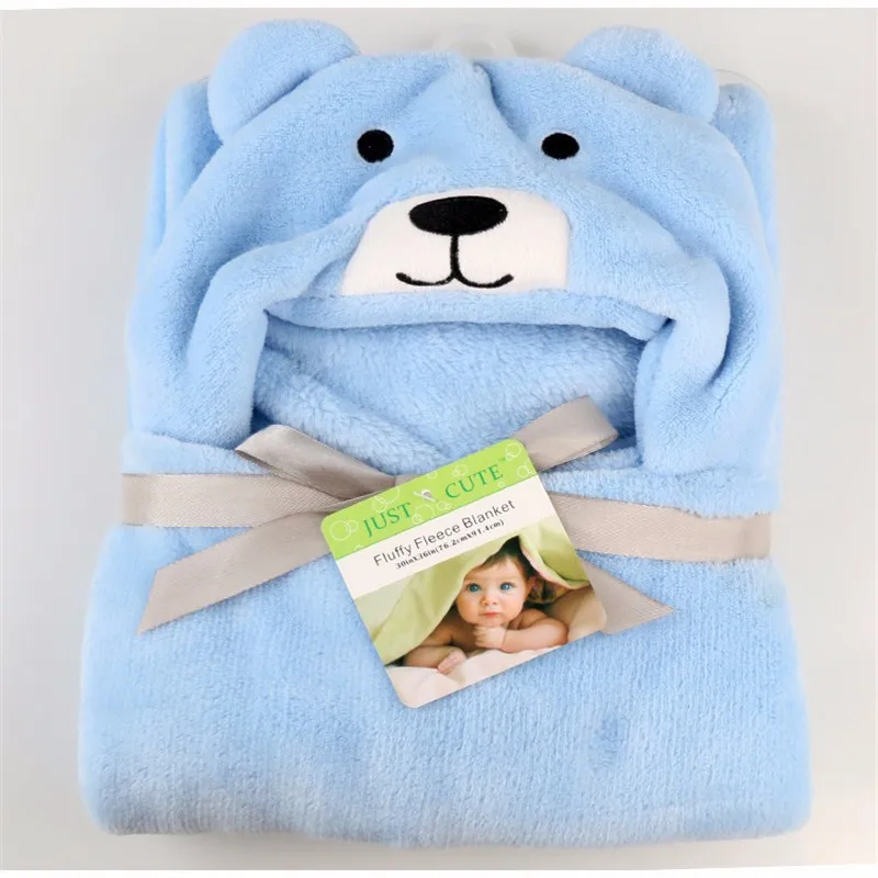 Новинка 2017 детское одеяло с 3D рисунком фланелевое капюшоном для новорожденных