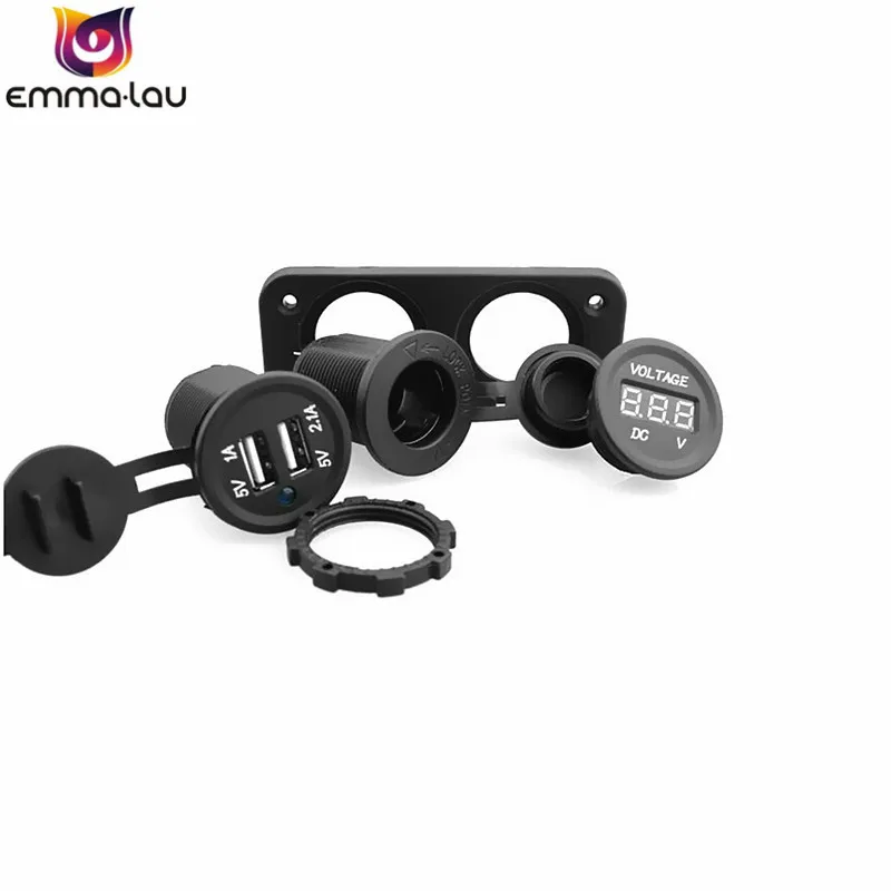 Цифровой светодиодный вольтметр с 3 портами 12 В 24 В|digital led voltmeter|led voltmetervoltage meter |