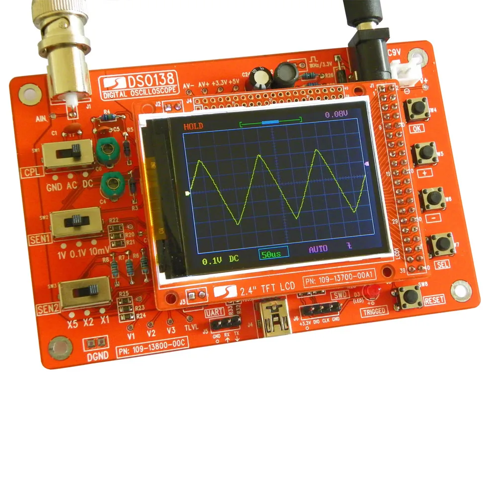 DSO138 2 4 дюйма цифровой осциллограф TFT DIY Kit детали для рукоделия изготовления