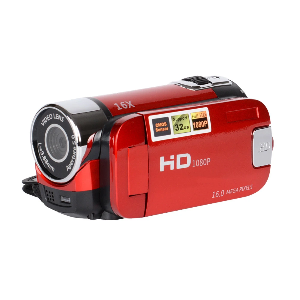 Lensoul Портативный 1080P HD Цифровая камера DV DVR TFT LCD 16X цифровой зум 16MP CMOS анти тряска