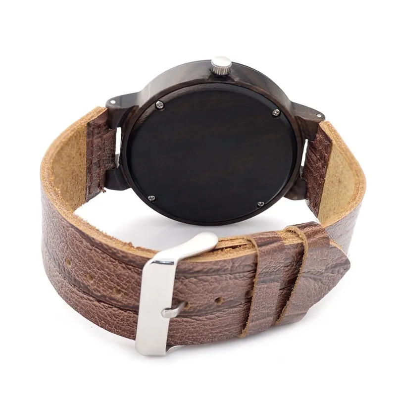 Бобо птица Для мужчин деревянный Часы Пояса из натуральной кожи ремень