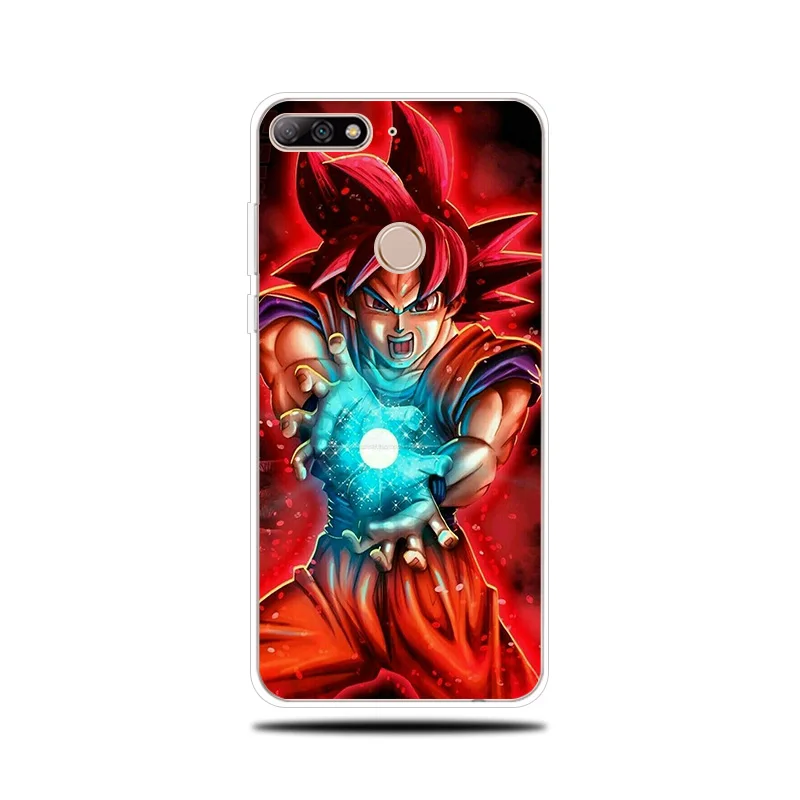 Dragon Ball Z силиконовый чехол для телефона huawei Y5 Y6 ii Prime 2017 2018 крышка Y7