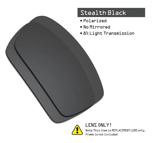 Stealth Black SmartVLT поляризованные Сменные линзы для солнцезащитных очков Окли гаскан-несколько вариантов - Цвет линз: Stealth Black