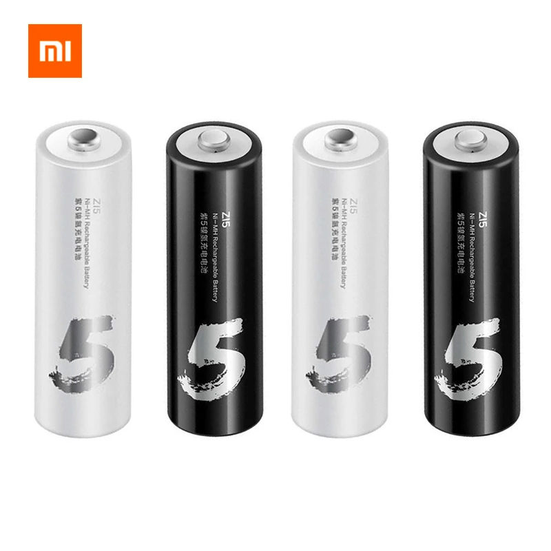 AA Rechargeable 1.2V 4 шт./лот Xiaomi аккумуляторная батарея AAA/AA 1800mAh 1,2 V Ni-MH ZMI ZI7 ZI5 power Bank Аккумулятор для дистанционного управления машинными игрушками - Цвет: AA Rechargeable 1.2V