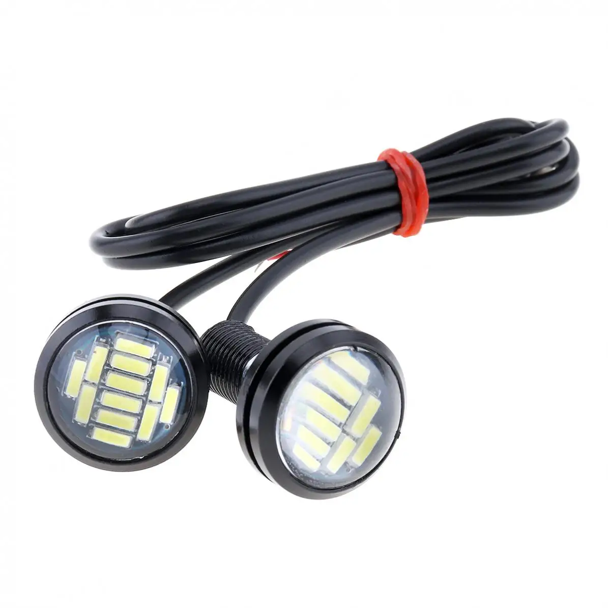 10 шт./компл. 23 мм орлиный глаз 4014 12SMD белая 12 В Автомобильная противотуманная лампа