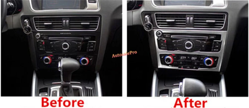 

Steel Middle Console Cengtre CD Panel Frame Cover Trim For Audi Q5 2008-2015 Low / High-Equipped Model