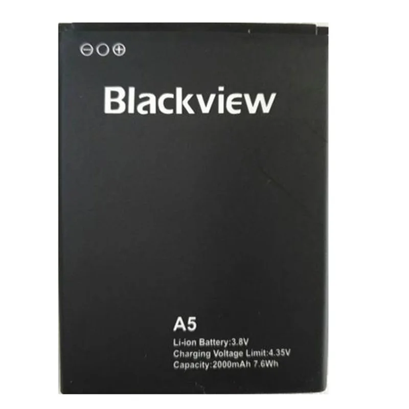 Новый Батарея для Blackview A5 батареи мобильного телефона Batteria 3 8 В 2000 мАч литий