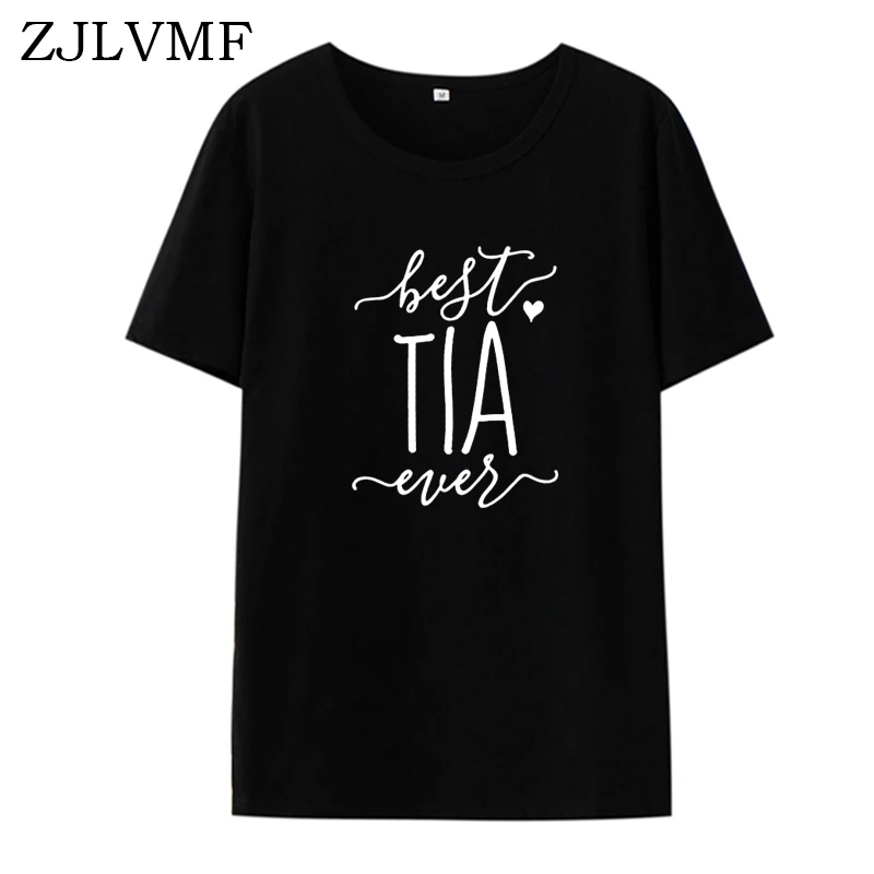 Zjlvmf лучшая футболка Tia Ever женщины-хипстеры Повседневная хлопковая модная женская