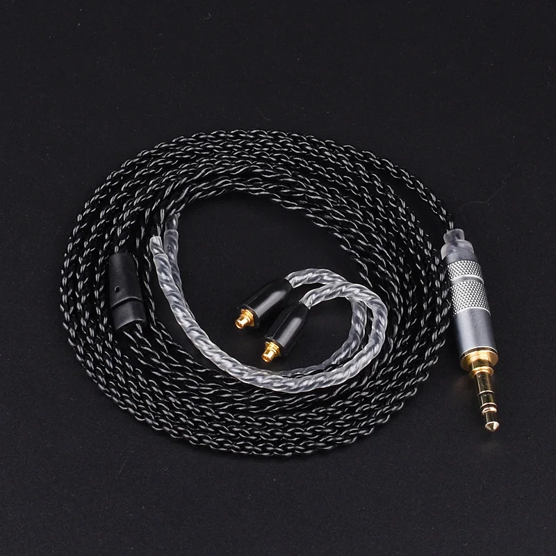 DIY MMCX Cable for Shure SE215 SE425 SE535 SE846 Earphone Upgrade Single crystal copper plating cable iPhone Android IOS | Электроника