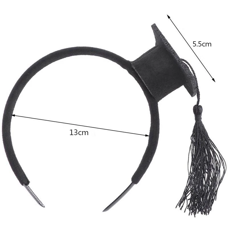 Mini Doctoral Cap Hair Band Party Stereoscopic Headdress Headpiece Graduation Decoration Photo Props | Украшения и аксессуары