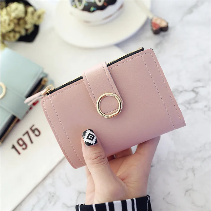 Women's Wallet Small Fashionable Wallets Short Purse Women Money Holder PU Clip Mini High Quality | Багаж и сумки