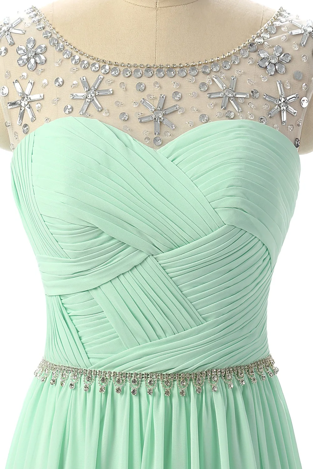 Реальные фотографии в наличии мятно-зеленые длинные платья для выпускного