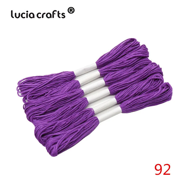 92 Dark purple 6 шт 7 метров разные цвета якорь» для вышивания крестиком хлопок вышитые нить 20050028(D6 - Цвет: 92 Dark purple