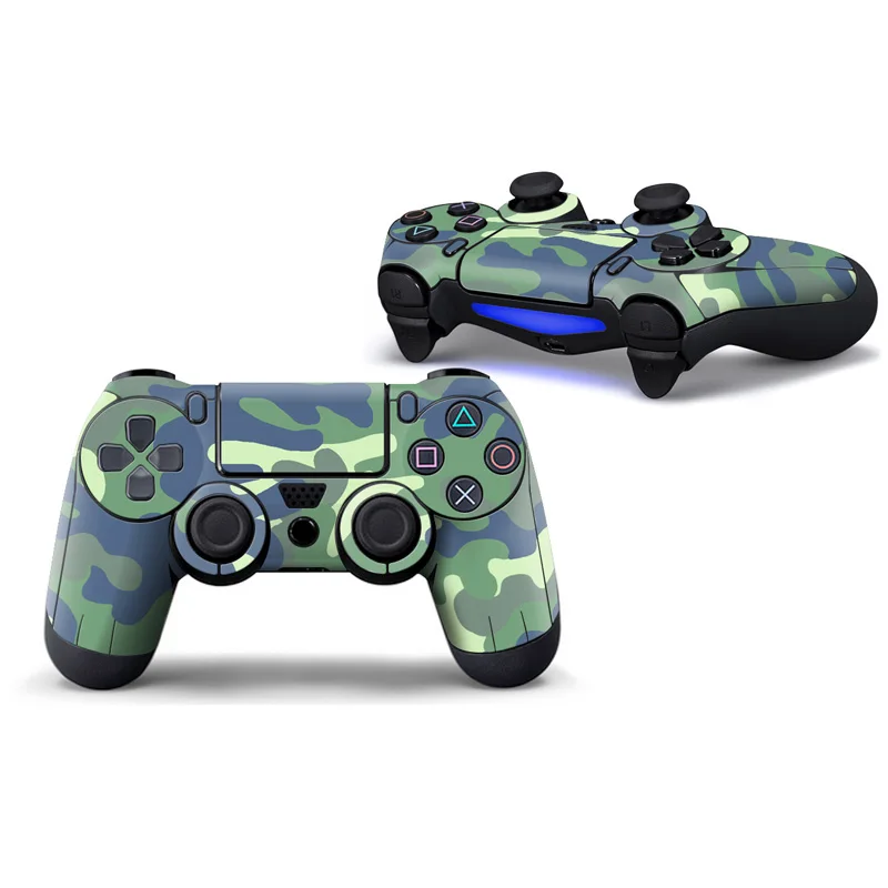Кожа ПВХ Стикеры полное покрытие для PS4 контроллер Беспроводной Камо дизайн