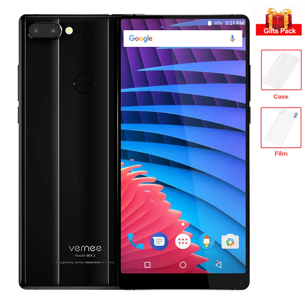 Vernee Mix 2 6 ГБ + 4G B 0 'ཎ:9 FHD Android 7 MTK6757CD Octa Core 5 ГГц 13MP 5MP двойной сзади камеры