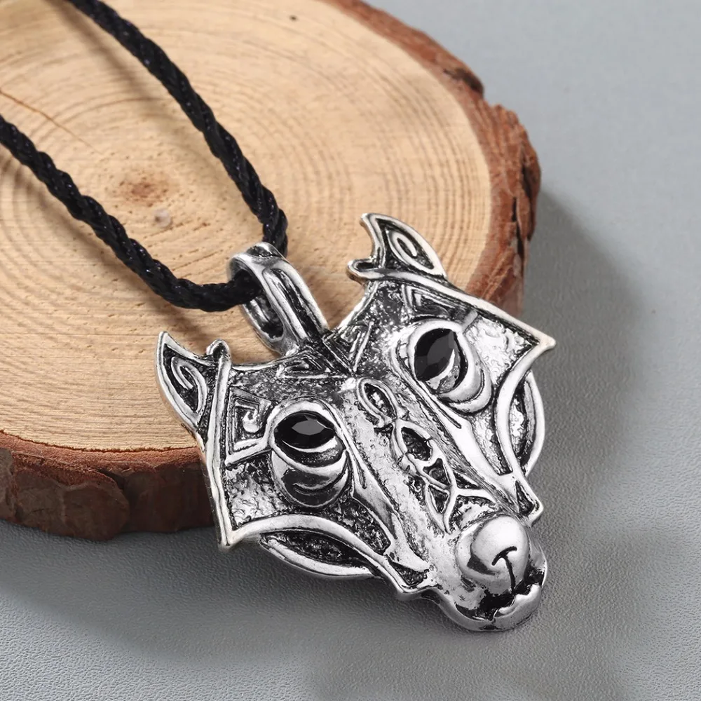 Пиратская сказка голова волка мужское ожерелье амулет кулон клейкая