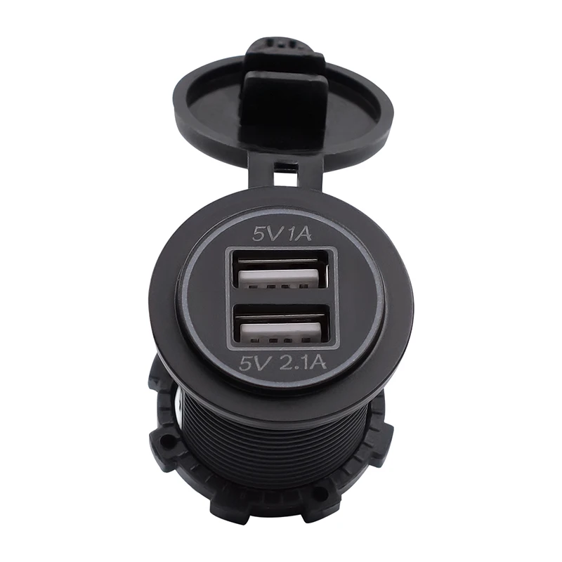 Универсальный Синий 3.1A Dual Usb Автомобильное зарядное устройство адаптер