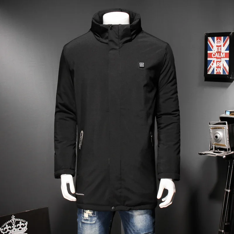 Большие размеры 10XL 8XL 6XL 2018 Новое поступление зимняя длинная куртка хлопковая
