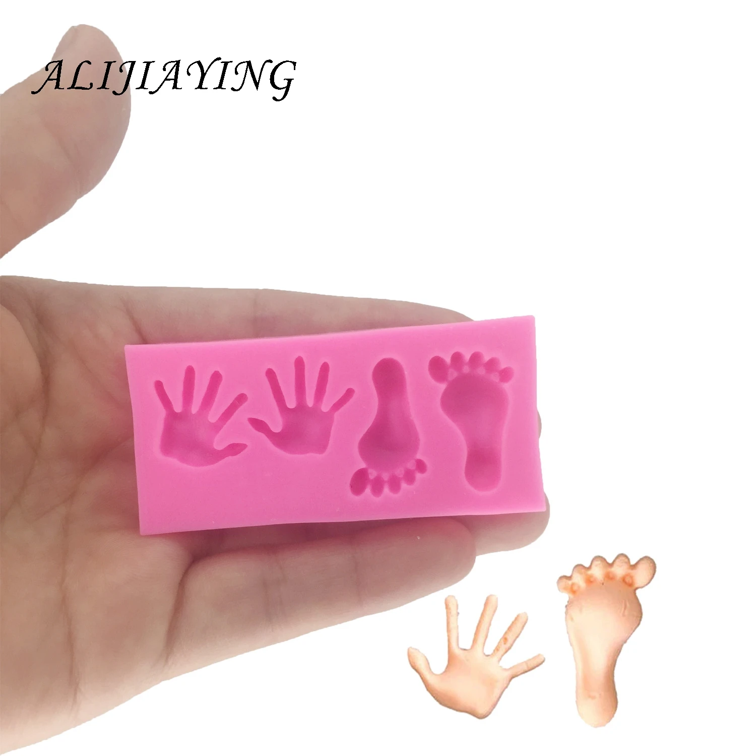 Sugarcraft детские ножки и ручные силиконовые формы для 3d поделок помадки инструменты
