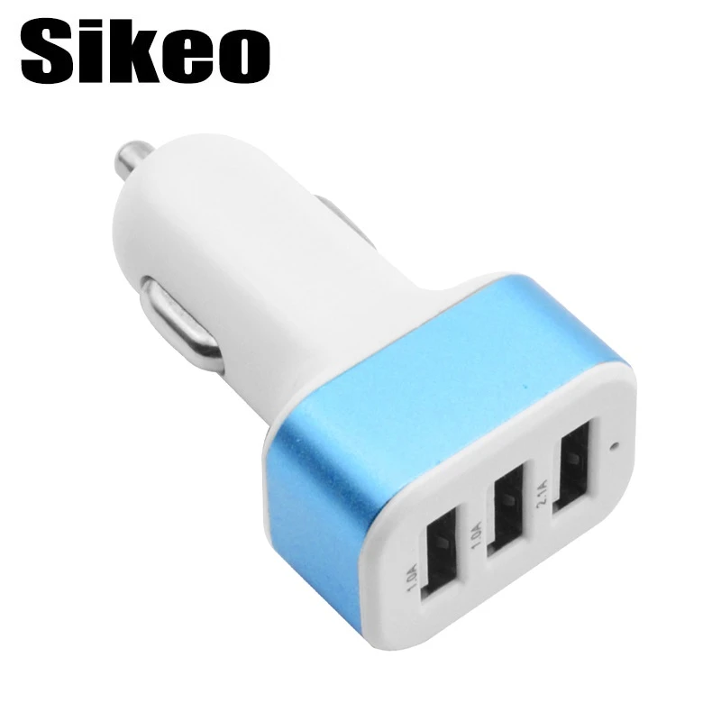 1 шт. USB гнездо автомобильного зарядного устройства 2.1A 1A зарядное устройство 3