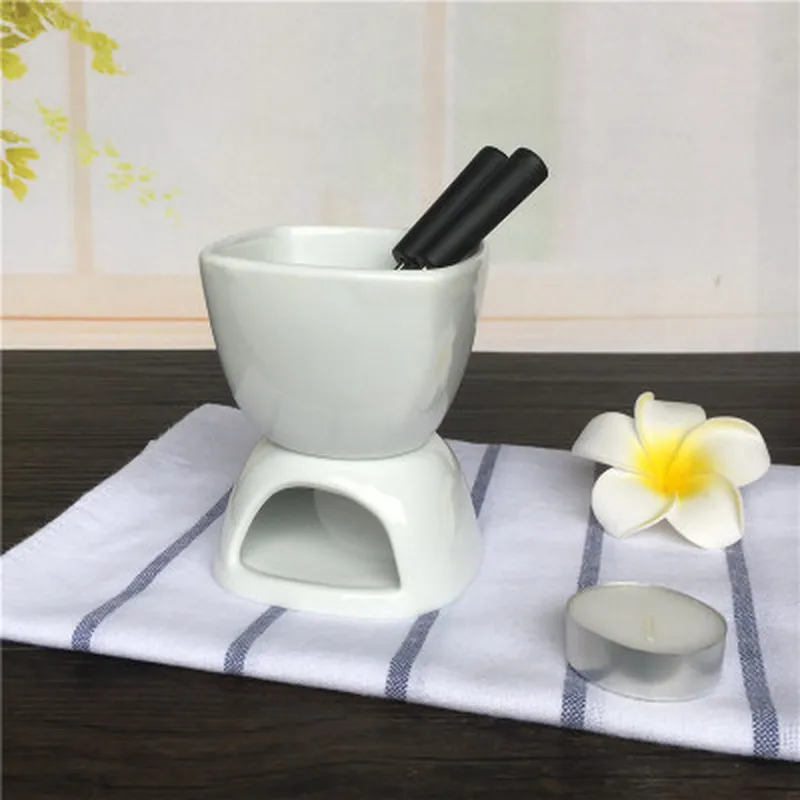 Мини керамический горшок с подогревом для фондю сыра|Наборы фондю| |