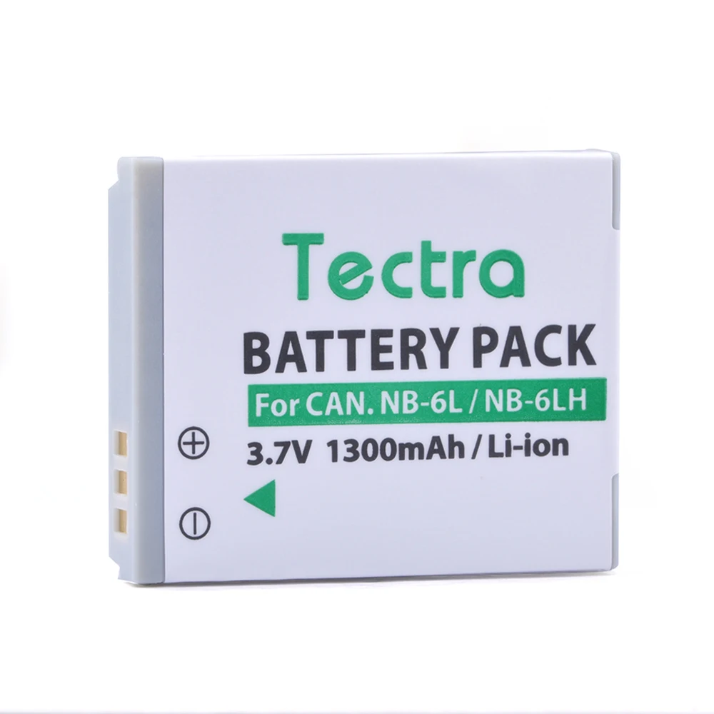 Tectra 2 шт. 1300 мАч NB-6L NB-6LH Аккумулятор для Canon PowerShot sx230 D10 D20 sx260 ELPH 500 HS S90 SD770 SD980 NB6L
